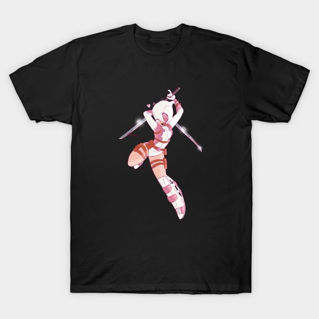 Gwenpool T-Shirt by shadowllamacorn